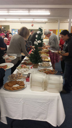 Wassail Party - swapping cookies!