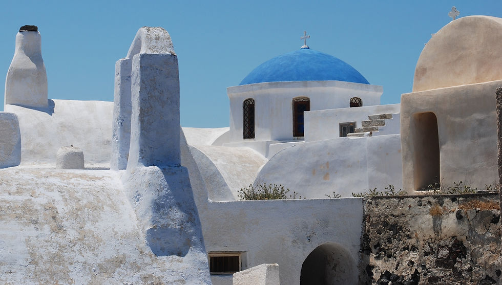 Greek idyll roofscape