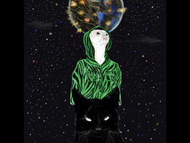 The Black Cat and The Alien