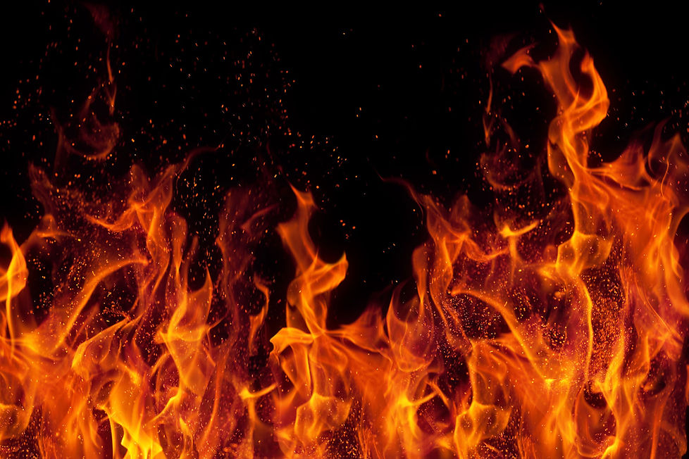 Flames Against Black