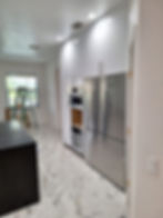 Luxury custom made kitchen with stainless steel appliances