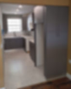 Modern gray custom made kitchen