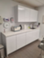 custom made cabinetry for a cosmetic office in Kendall