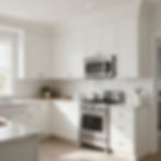 Luxury custom made white kitchen