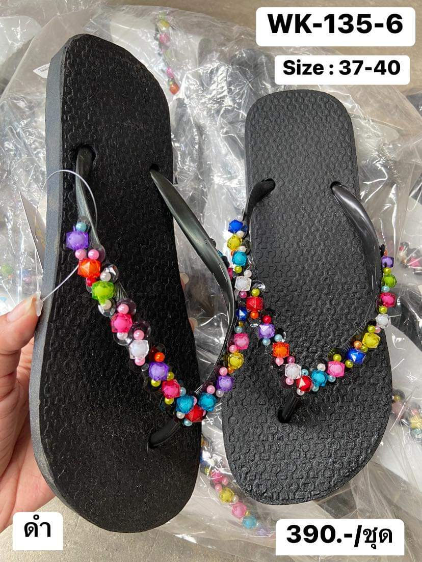 WK-135-6 ดำ Size 37-40