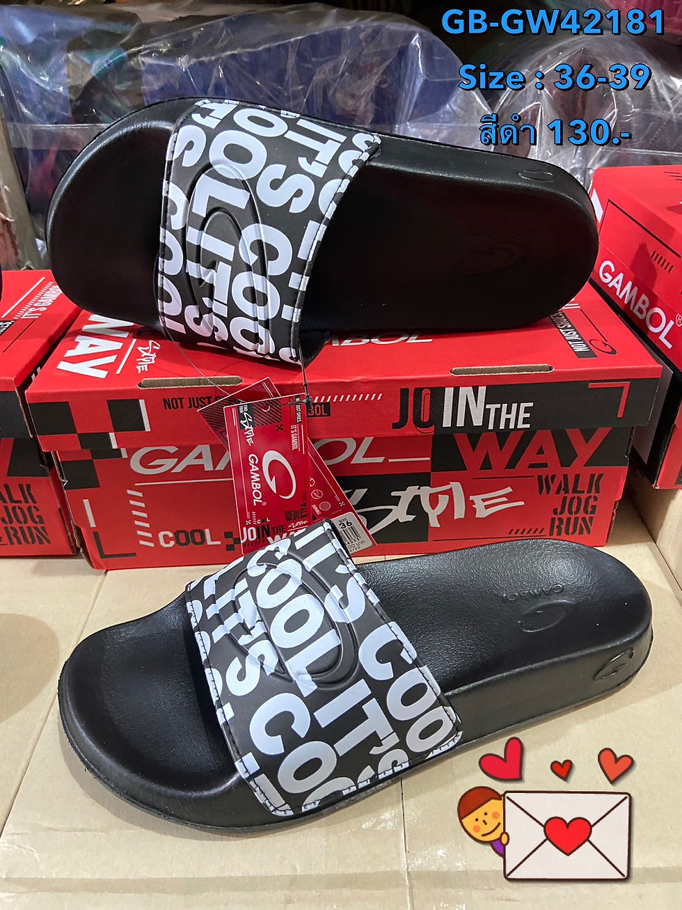 GB-GW42181 ดำ Size 36-39