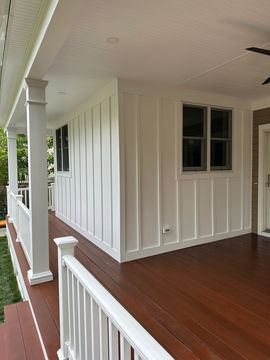 Azek siding on a deck in manasquan New Jersey