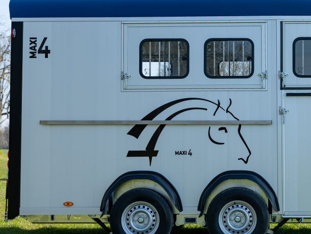 Thumbnail: Cheval Liberté Maxi4 Herringbone Four Horse Trailer
