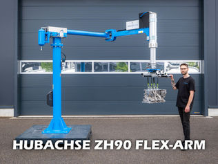 ZH90 Flex-Arm lifting axis: The next generation of pendulum-free handling technology