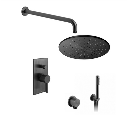 Vado Black Concealed Shower Set Haramain Development