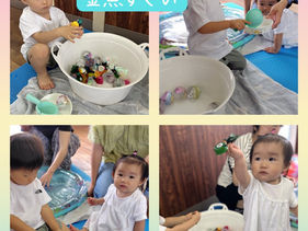 子育てスペース☘️みつば
水遊びを楽しもう