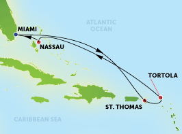 NCL Escape Eastern Carribean Miami Tortola Nassau St. Tomas