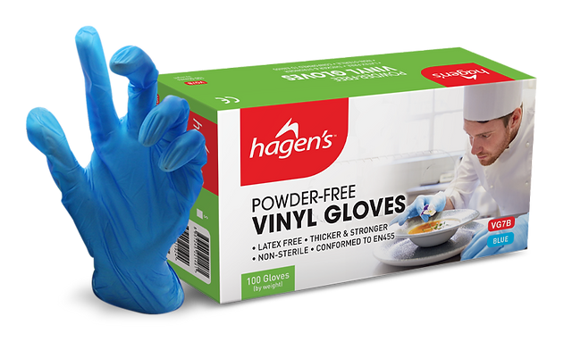 Hagen's VG7B Powder-Free Vinyl Gloves