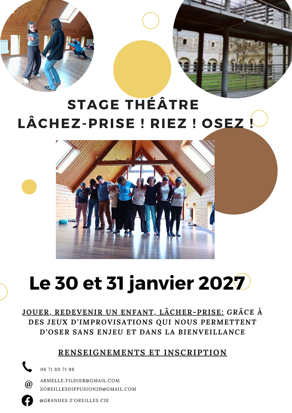 affiche stage armelle
