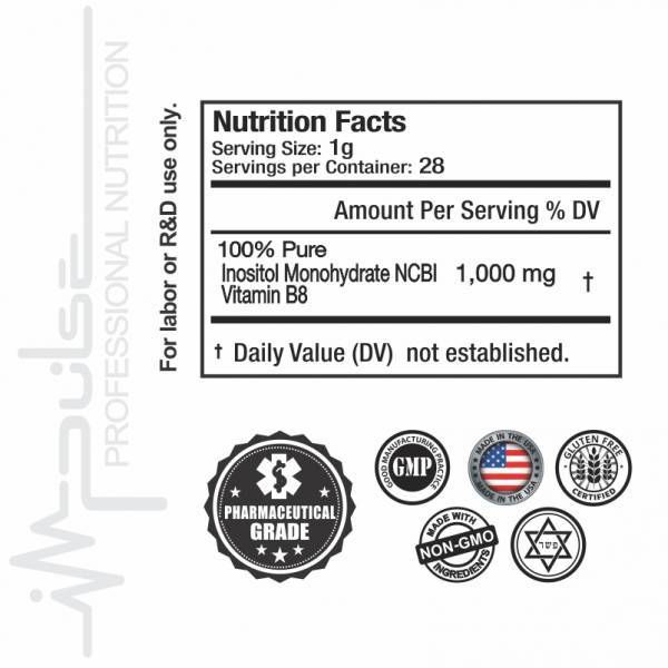 Thumbnail: Ultra Pure Inositol 1 OZ. (Pharmaceutical Grade)