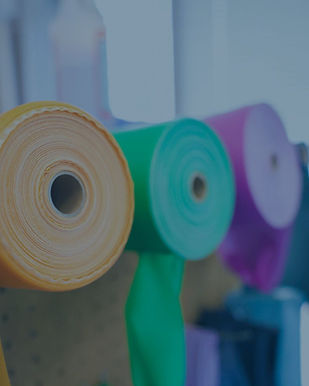 Resistance bands used in the rehabilitation department at Kiowa District Healthcare.