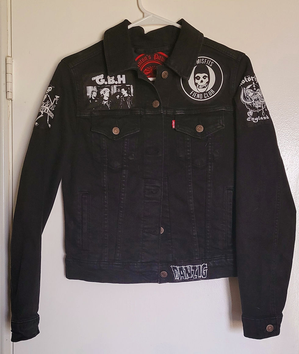 Thumbnail: Custom Anton Pitwear Womens or Kids Punk Rock Jacket (Small)