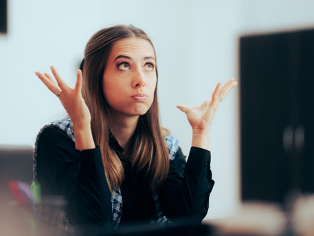 Picture showing frustrated manager