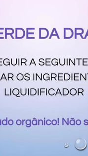 Suco verde da Dra Lucila