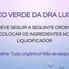Suco verde da Dra Lucila