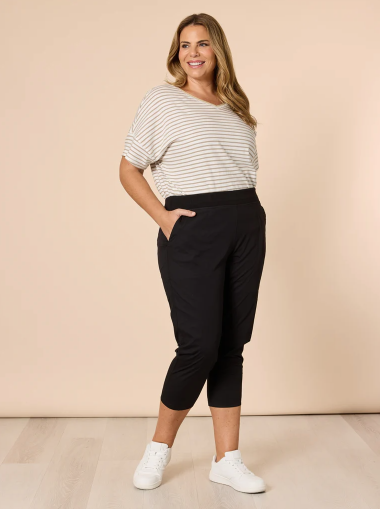 Thumbnail: Santorini Cotton Pant Black