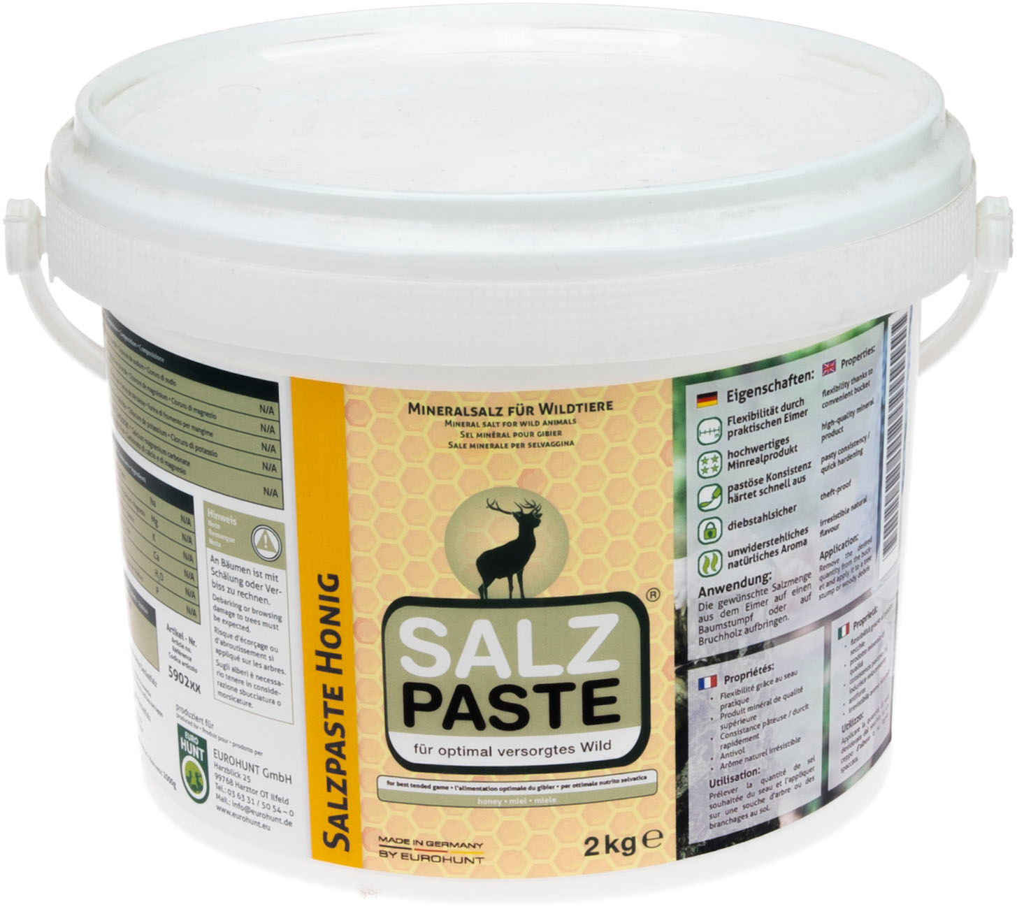 Salzpaste 2 kg Eimer Honig