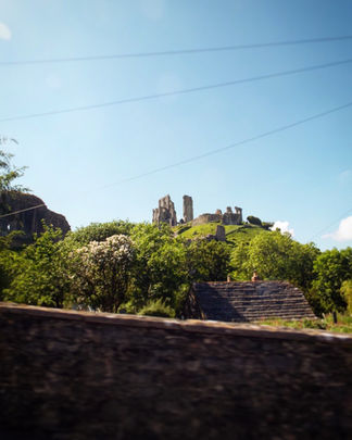 Corfe Castle, Dorset, United Kingdom.