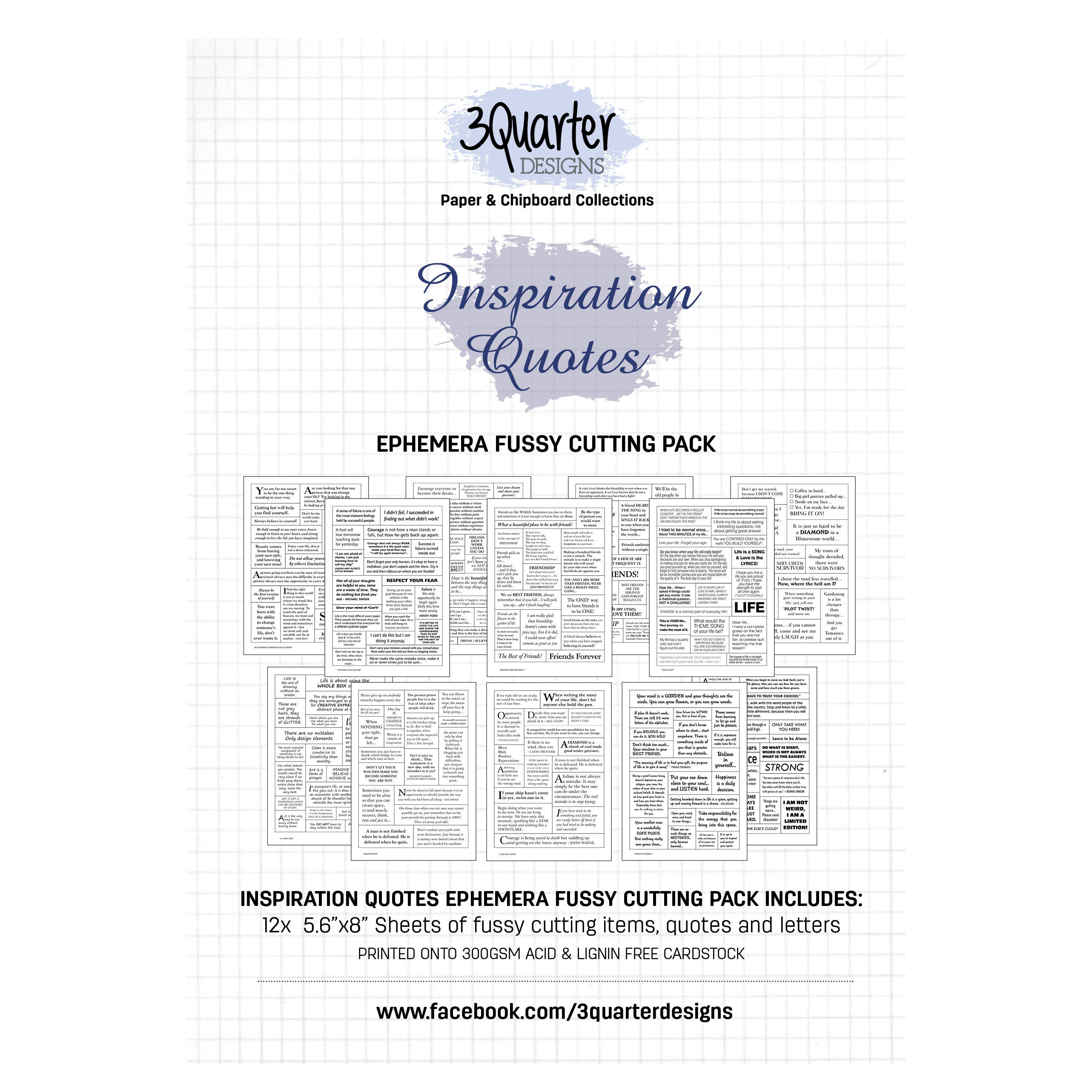 Ephemera Packs: Inspirational Quotes (2020)