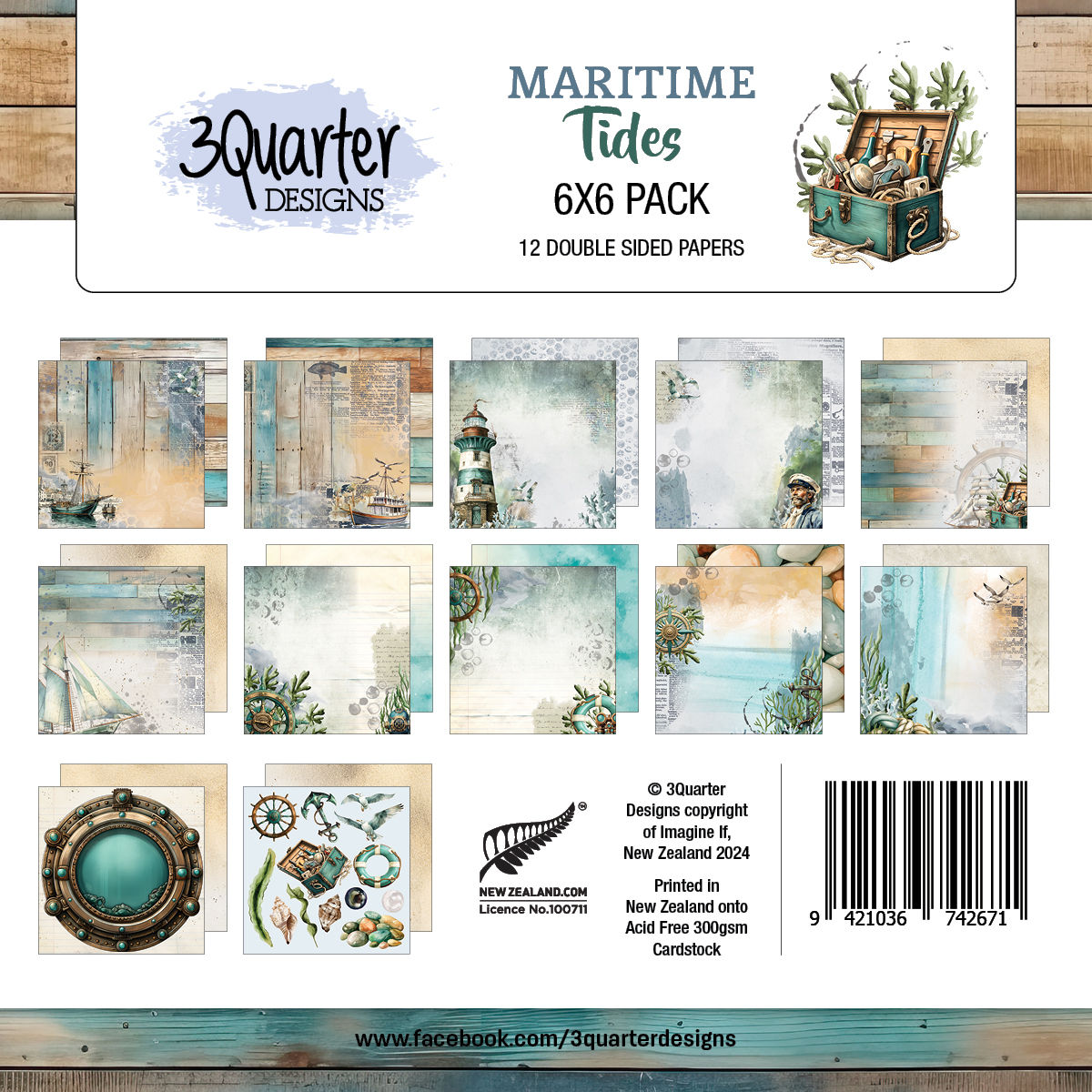 Maritime Tides 6x6 Collection - June 24