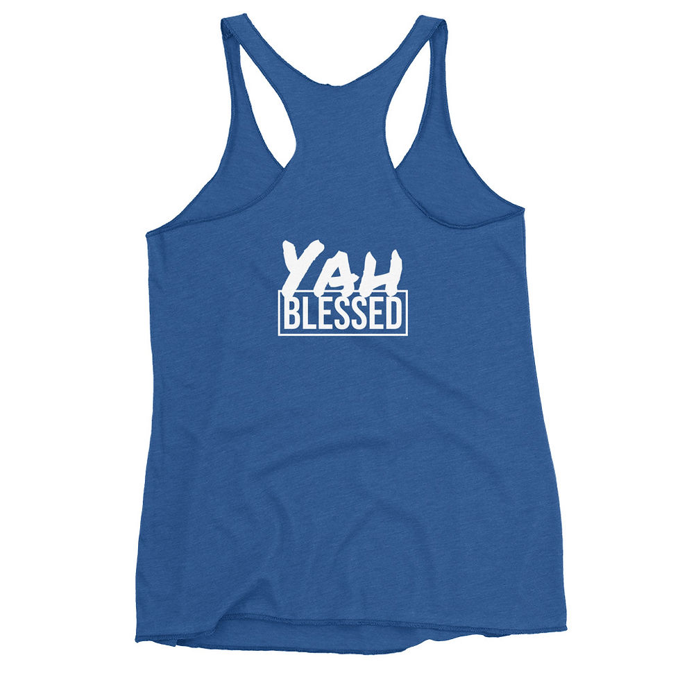 Thumbnail: APTTMH White & Grey on Various Colors Racerback Tank