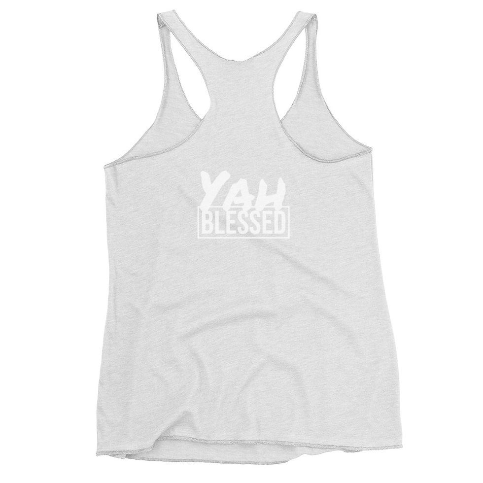 Thumbnail: APTTMH White & Grey on Various Colors Racerback Tank