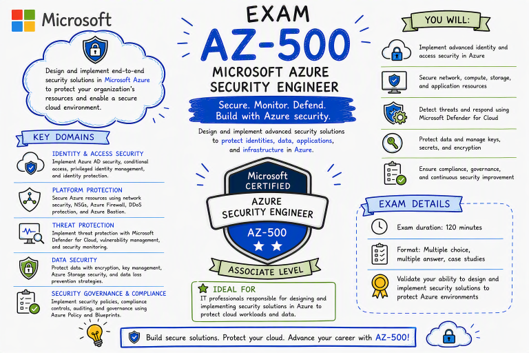 AZ-500: Microsoft Azure Security Technologies - 15. October 2026.