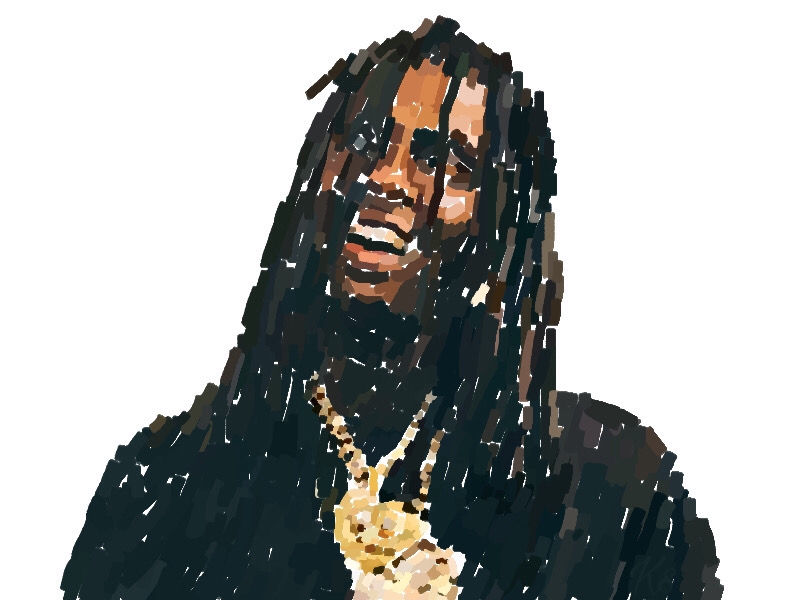 Chief Keef Digital Line Graphic