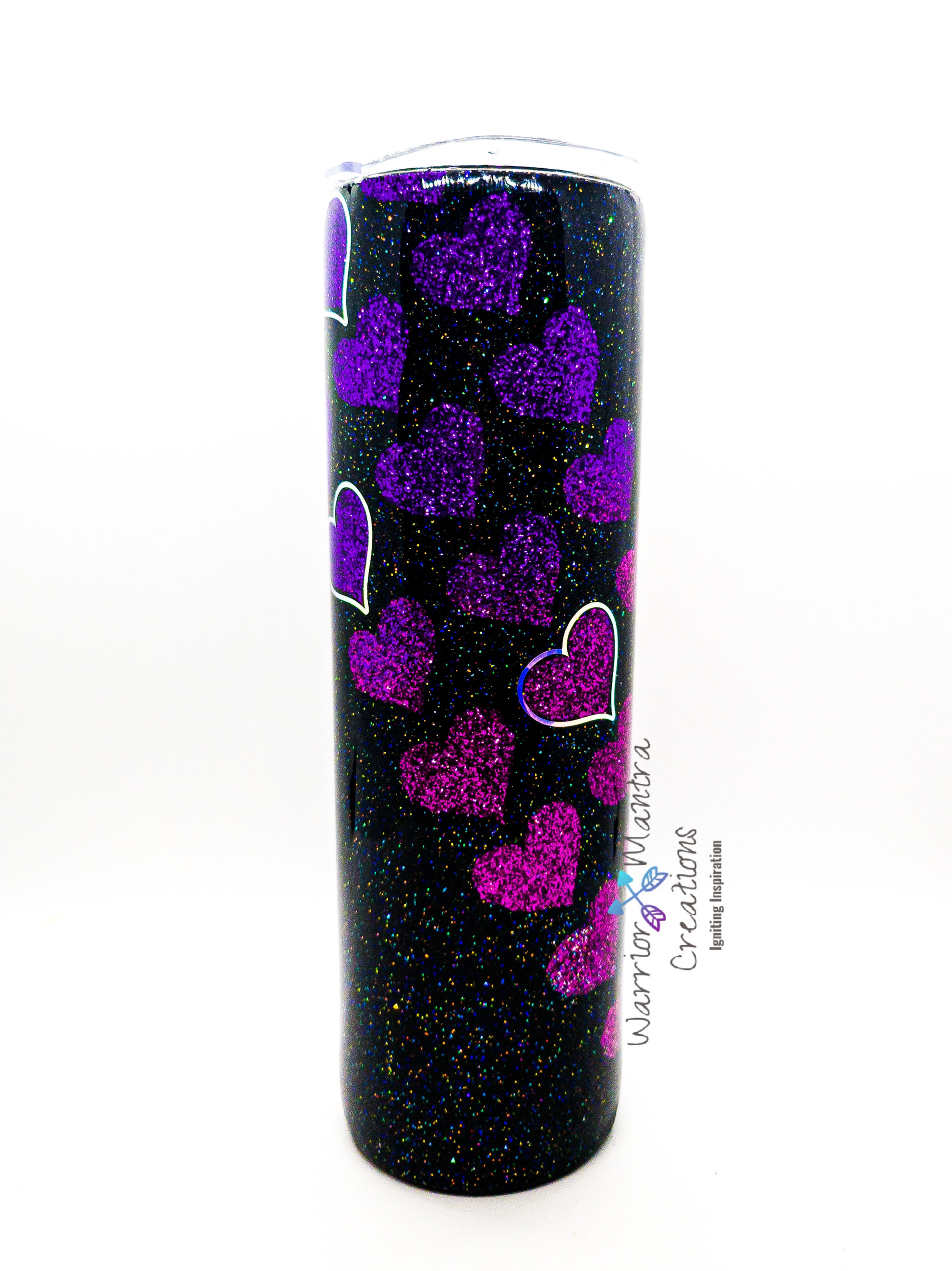 Custom Cascading Heart Tumbler