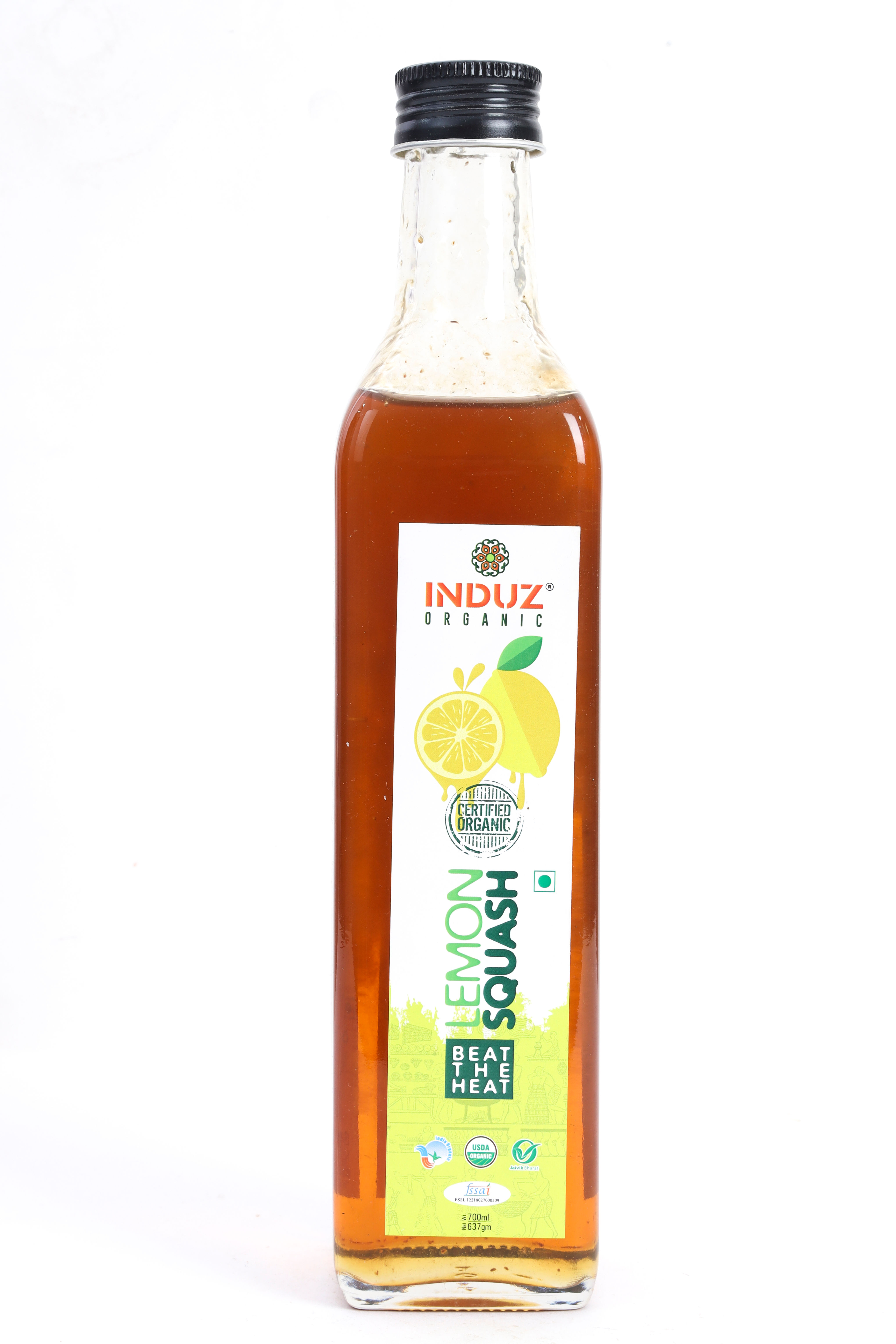 Induz Organic - Lemon Squash (500 ml)