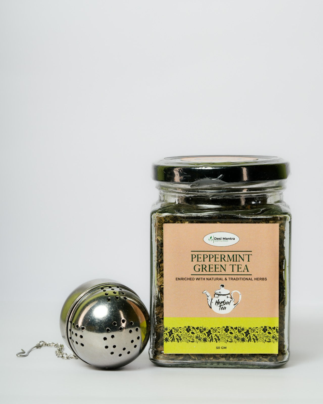 Desi Mantra - Peppermint Green Tea (50 gms)