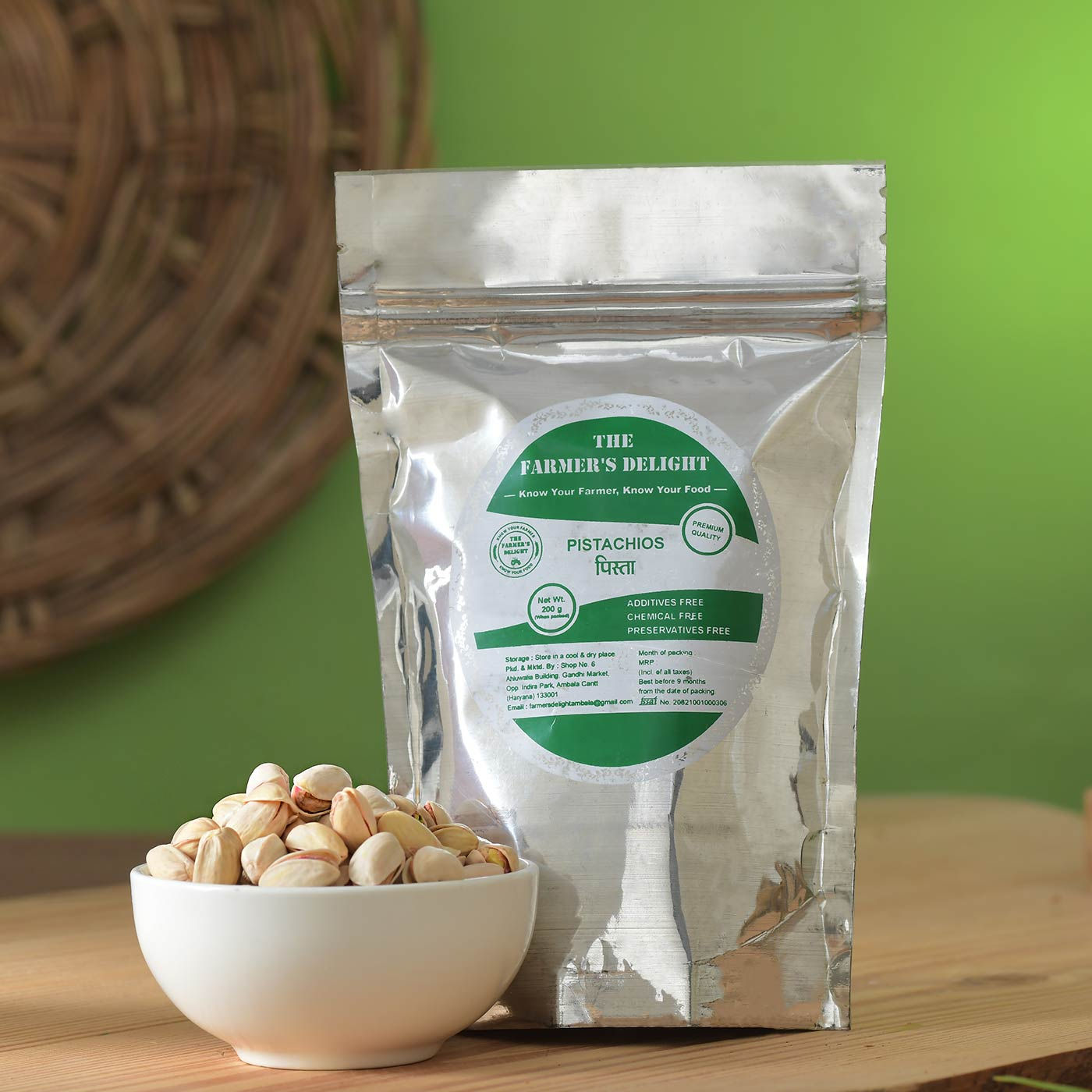 The Farmer's Delight - Pure Pistachio ( 200 gms )