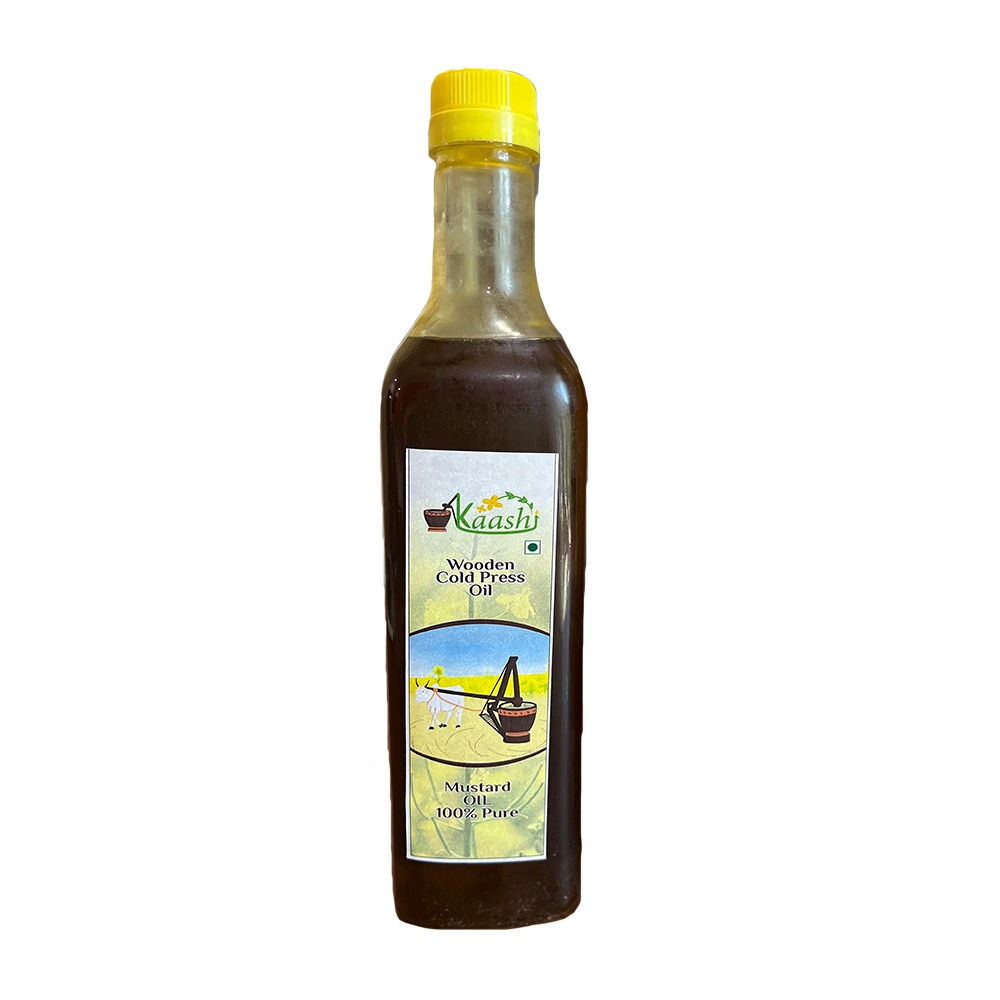 Kaashi - Wooden Cold Pressed Black Mustard Oil (1 Ltrs)
