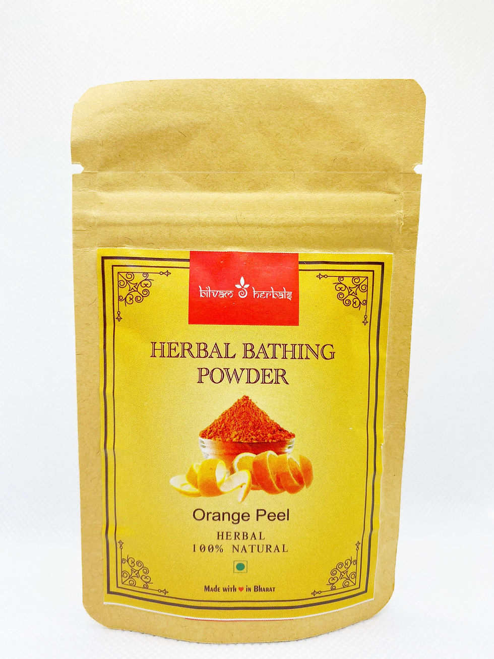Thumbnail: Bilvam Herbals - Herbal Bathing Powder Orange