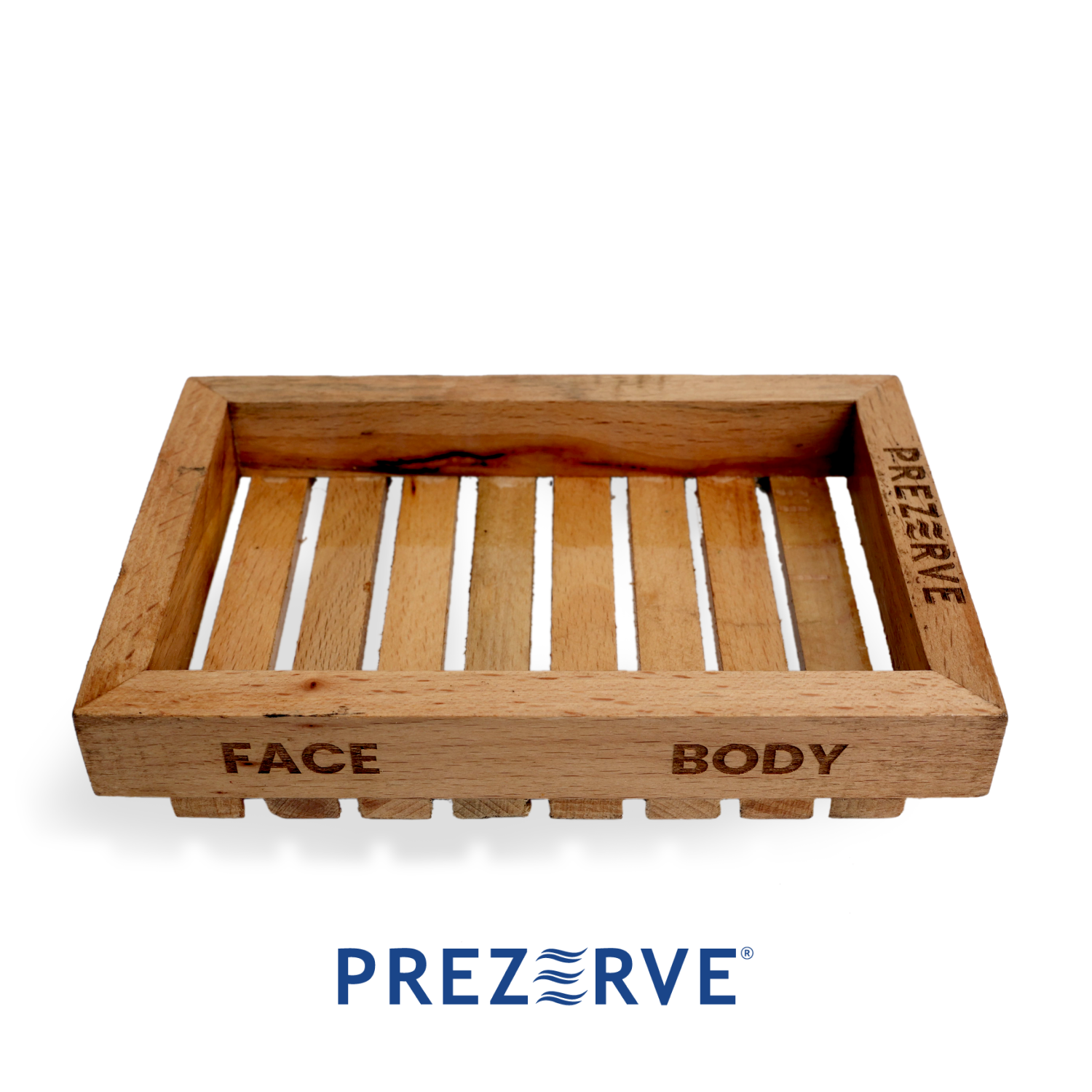 Prezerve Bamboo Storage Dish (Stores 4 Bars) Customise Face & Body