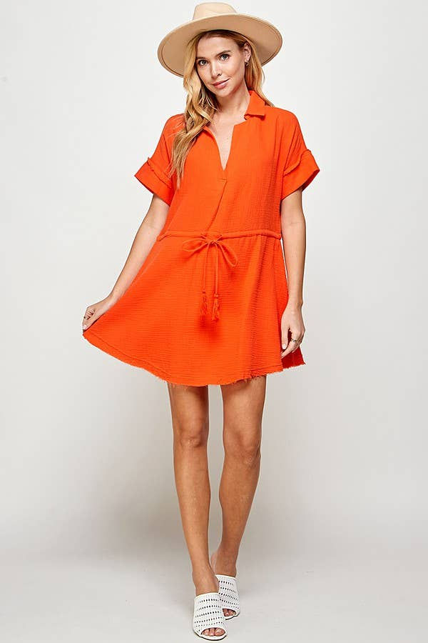 Thumbnail: Sunset Stroll Tie-Waist Dress