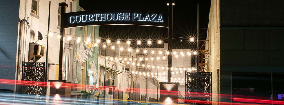 Downtown Albemarle Mural Location, Courthouse Plaza