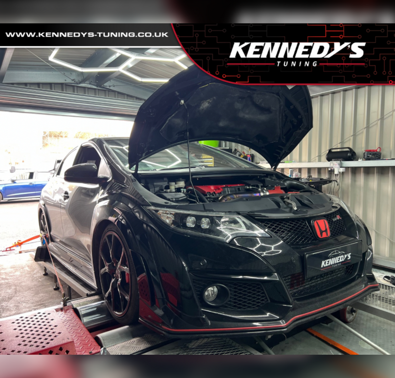 Vehicle inspection inside professional auto workshop
