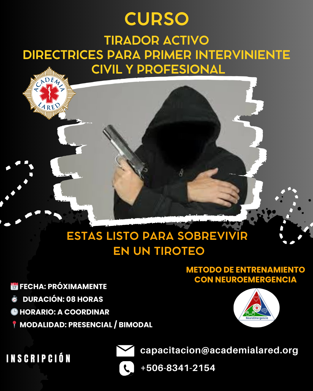 ⛑️ TIRADOR ACTIVO   PRIMER RESPONDEDOR CIVIL Y PROFESIONAL + STOP THE BLEED