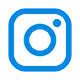 icono de Instagram color azul