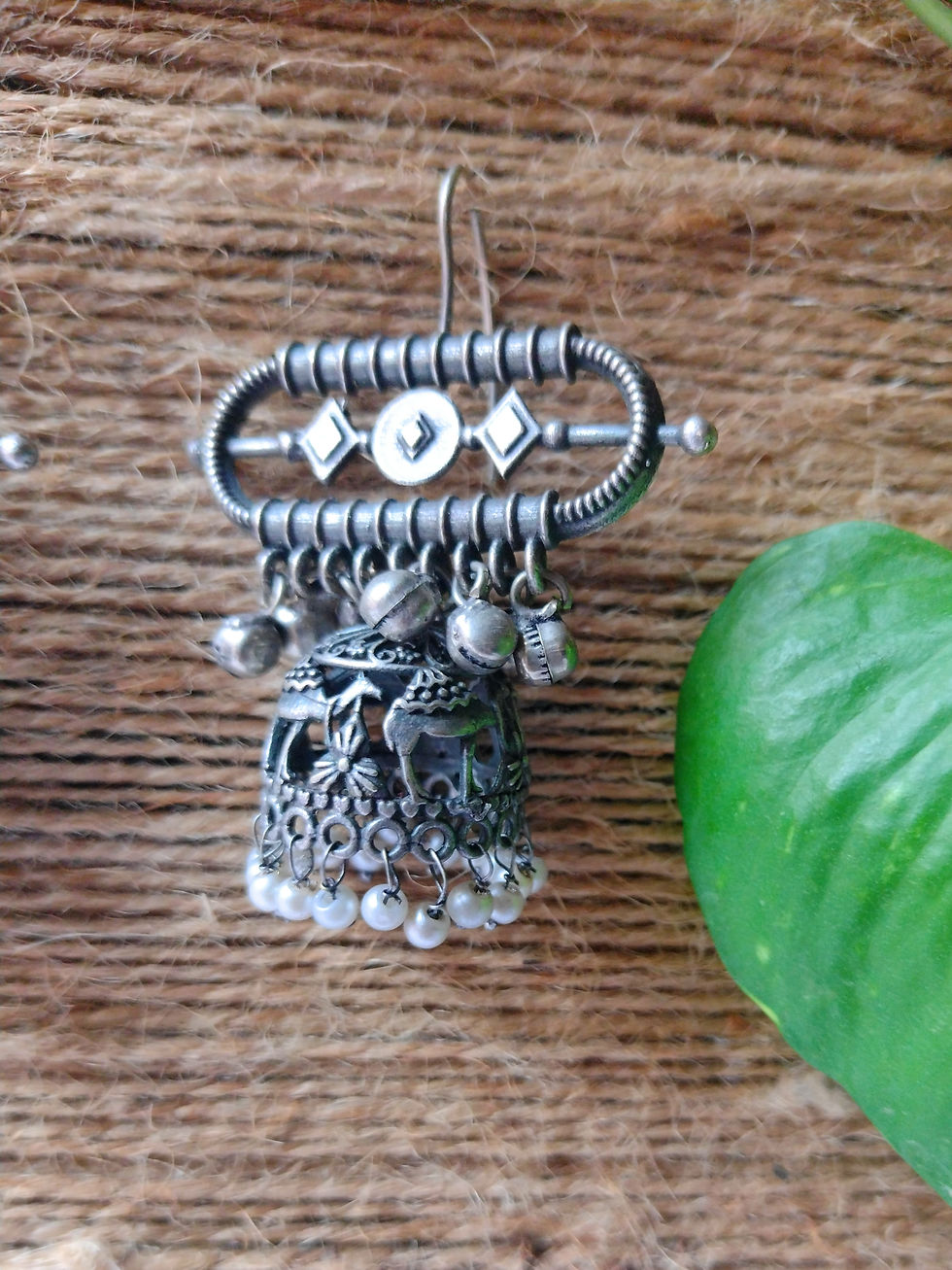 Thumbnail: Advika | Oxidised Jhumka