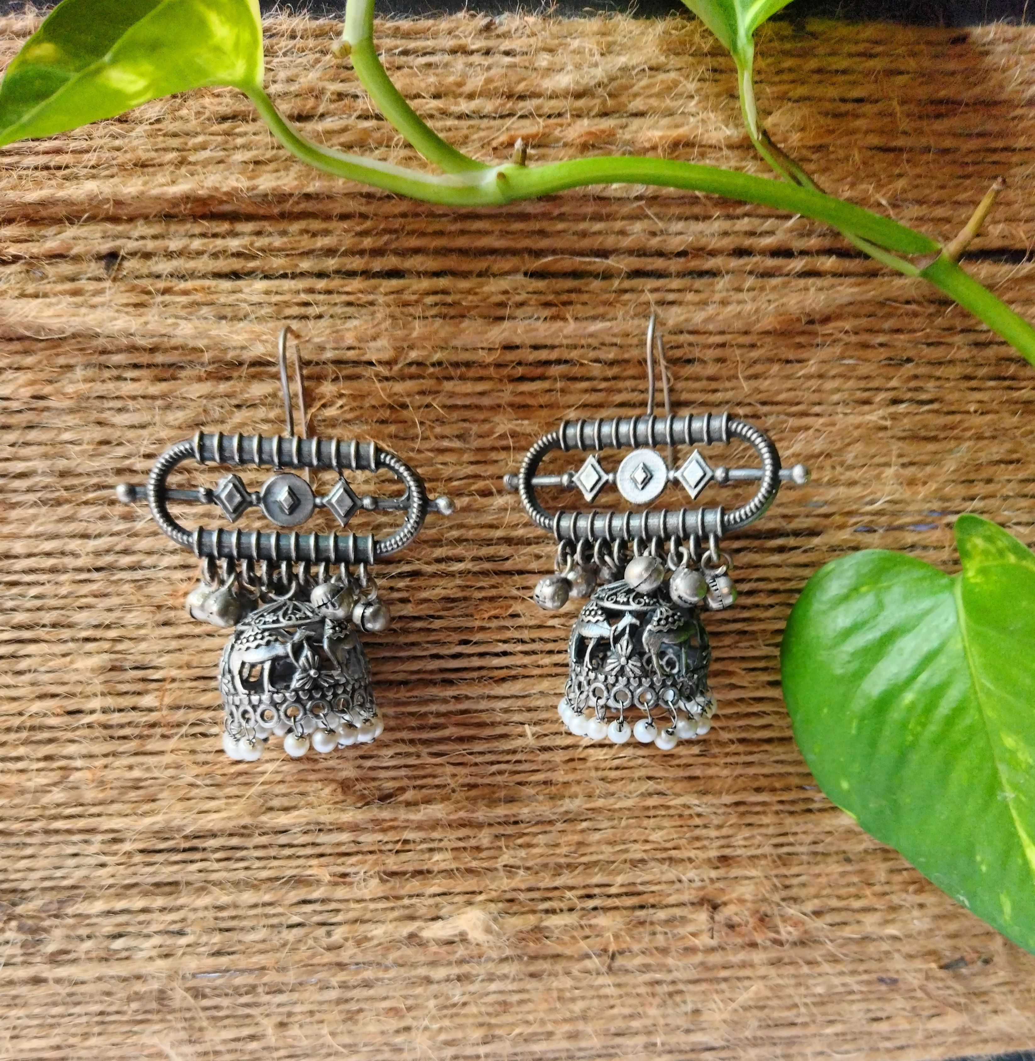 Advika | Oxidised Jhumka