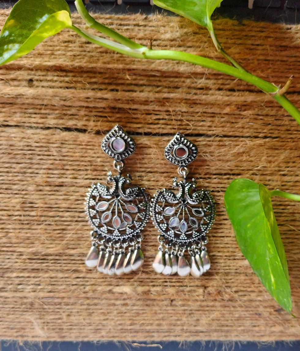 Thumbnail: Viti | Oxidised Earrings
