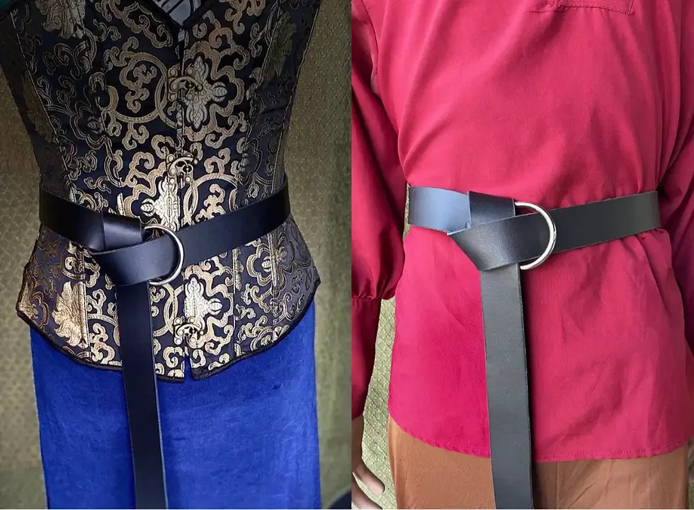 Thumbnail: 1.5 Inch Leather Ring Belt