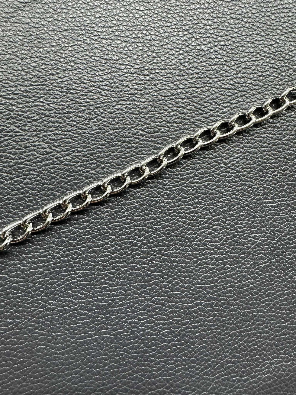 Thumbnail: Biker wallet chain with leather belt loop